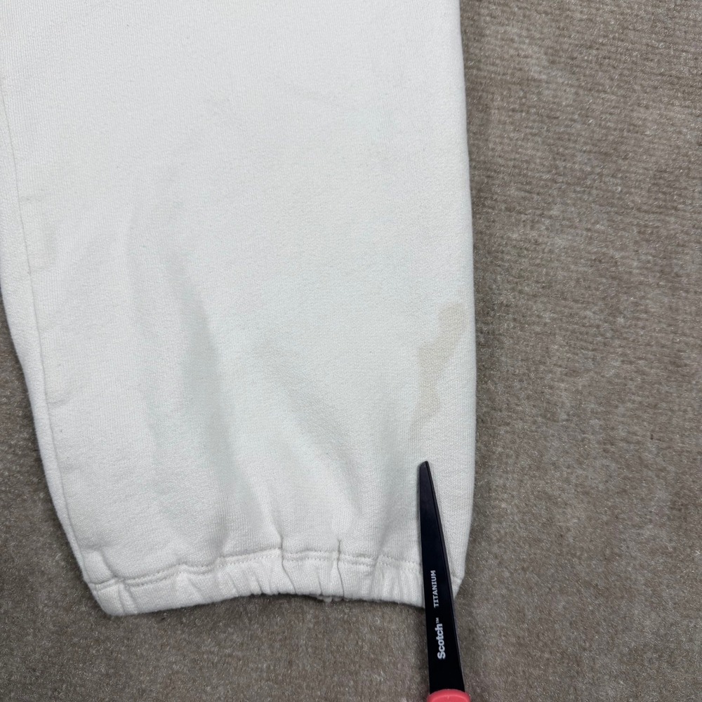 Vtg Hollister Y2K Women Sz M White Front Back Logo Spell-out Low Rise Sweatpants - Picture 3 of 12